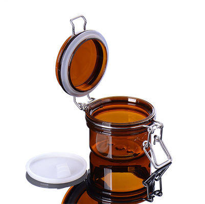 Stoccaggio di categoria alimentare Amber Container /Jar con la chiusura del morsetto a chiave per il caffè dell'armadietto della cucina