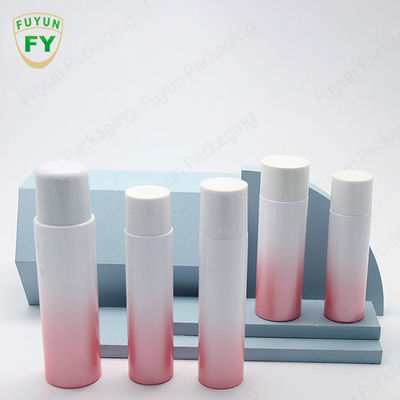 Bottiglia di plastica 150ml 120ml di pendenza della lozione su ordinazione di rosa