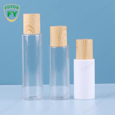 chiaro barattolo crema glassato 60ml con gli insiemi d'imballaggio cosmetici di vetro del coperchio di bambù del modello