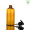 bottiglia dell'erogatore della pompa dello sciampo da 3,4 once, chiare bottiglie ambrate della pompa della doccia