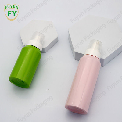 Fuyun 100 120 150ml Green Pink Color Slant Shoulder Lotion Pump Bottle